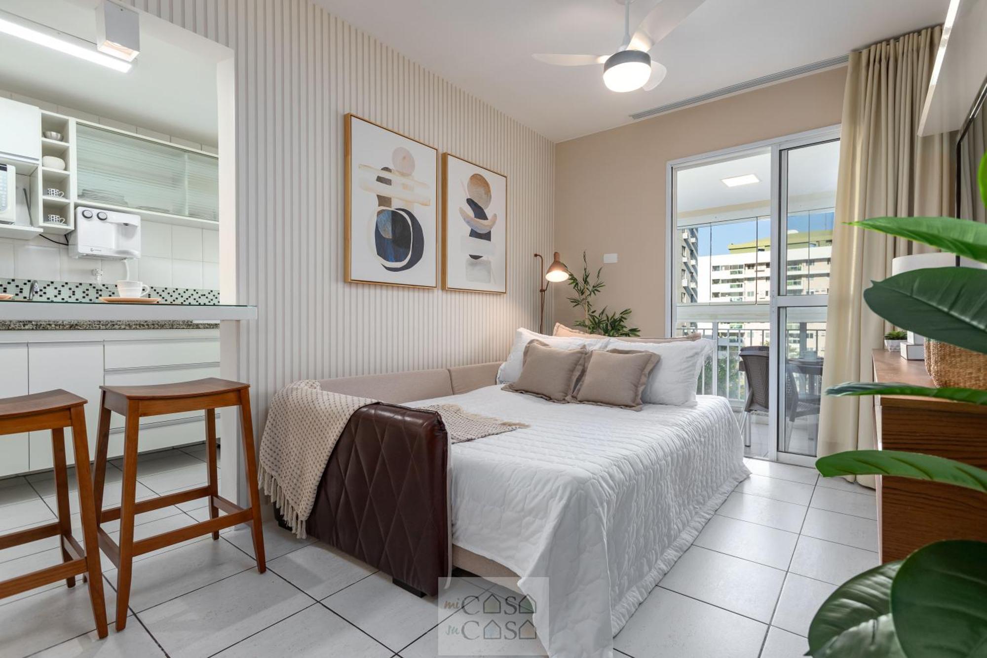 2 Quartos Com Varanda A 300M Riocentro Wi-Fi 120Mbps E Cozinha Completa - Condominio Com Piscina, Estacionamento, Portaria 24H E Parquinho Infantil - Apartamento Indicado Para Grupos, Hospedes A Trabalho E Criancas Rio de Janeiro Zimmer foto