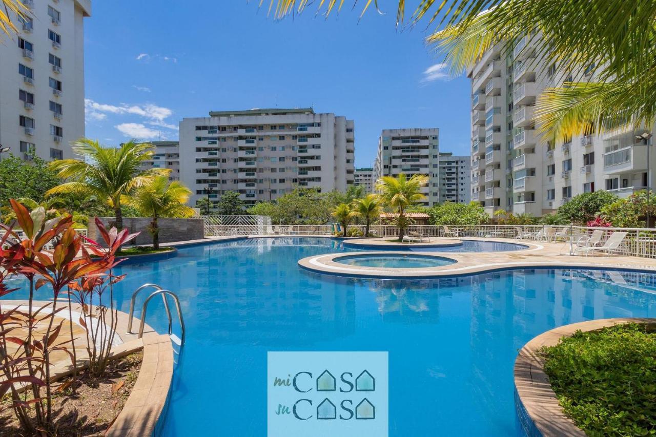 2 Quartos Com Varanda A 300M Riocentro Wi-Fi 120Mbps E Cozinha Completa - Condominio Com Piscina, Estacionamento, Portaria 24H E Parquinho Infantil - Apartamento Indicado Para Grupos, Hospedes A Trabalho E Criancas Rio de Janeiro Exterior foto